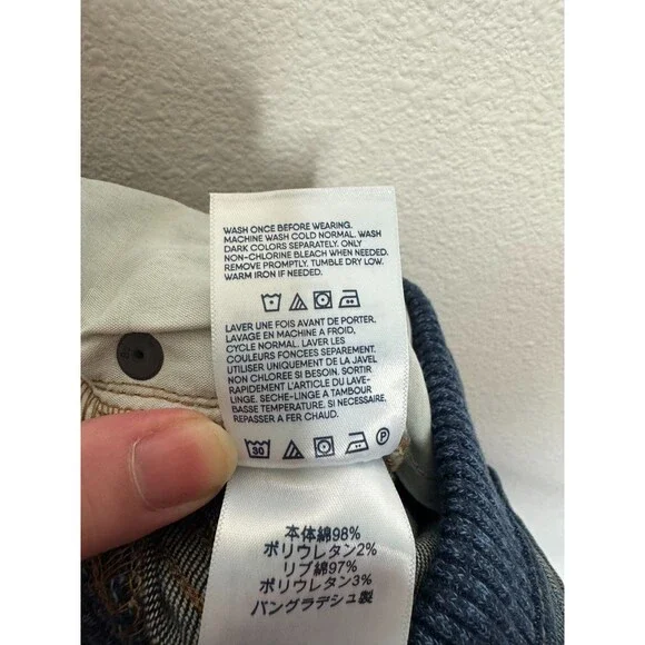 Lands End Boys Small Iron Knee Stretch Pull On Jeans Dark Wash Denim NWT - Picture 11 of 13